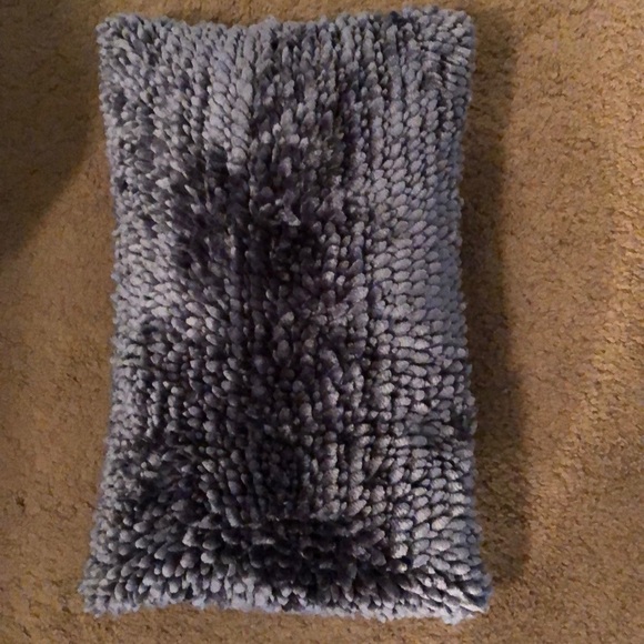 Dark Grey Velvet Throw Pillow - Picture 1 of 6